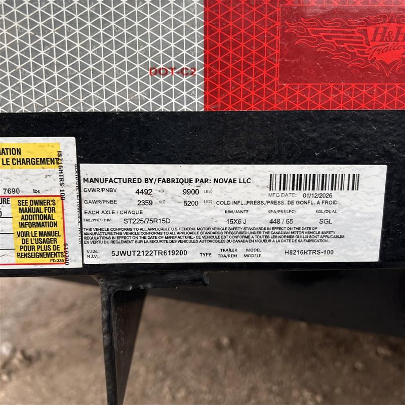 H&H Trailers H8216HTRS-100 16 FT. Landscape Trailer - Image 5