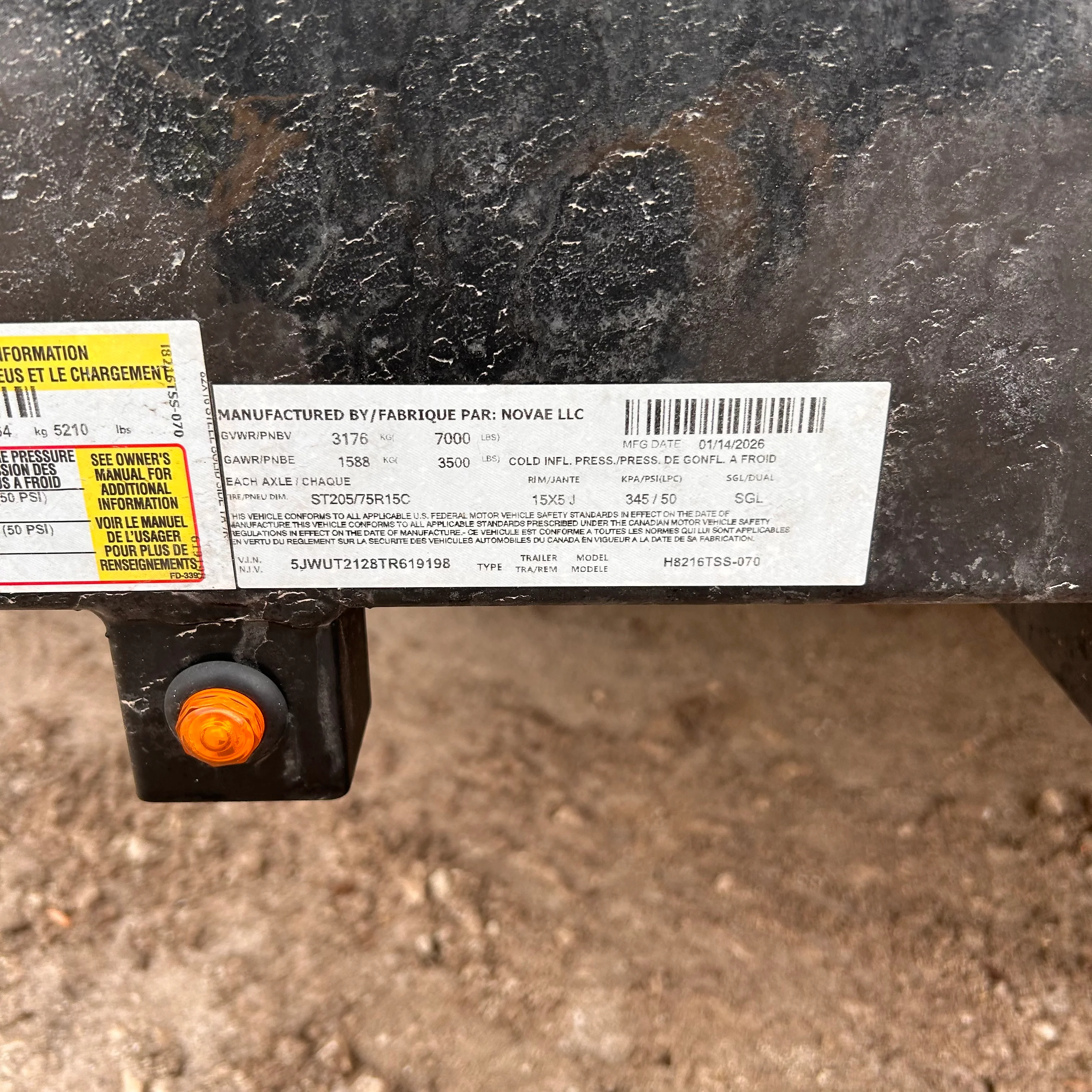 H&H Trailers H8216TSS-070 16 FT. Steel Utility Trailer - Image 5