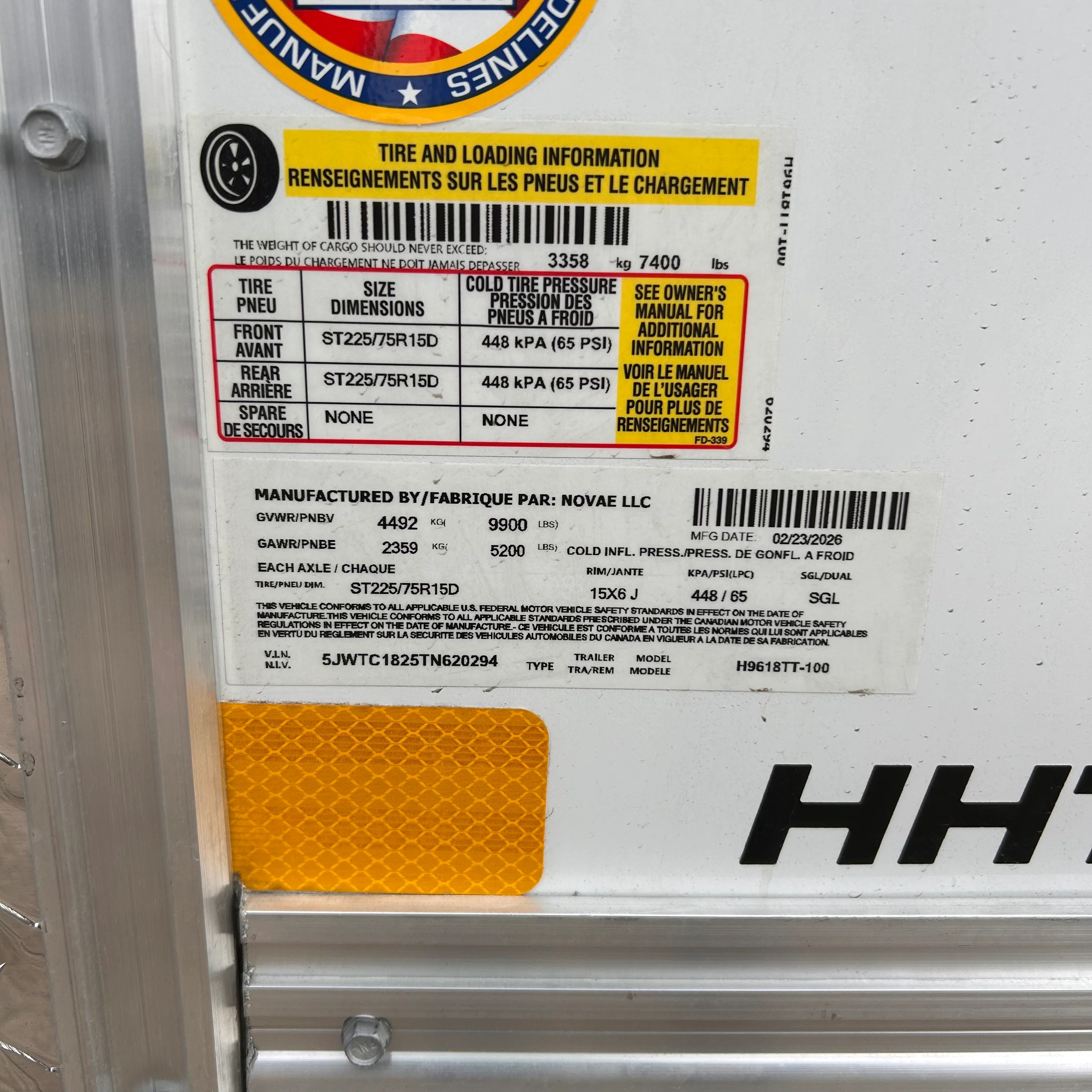 H&H Trailers H9618TT-100 18 FT. Topline Enclosed Trailer - Image 7