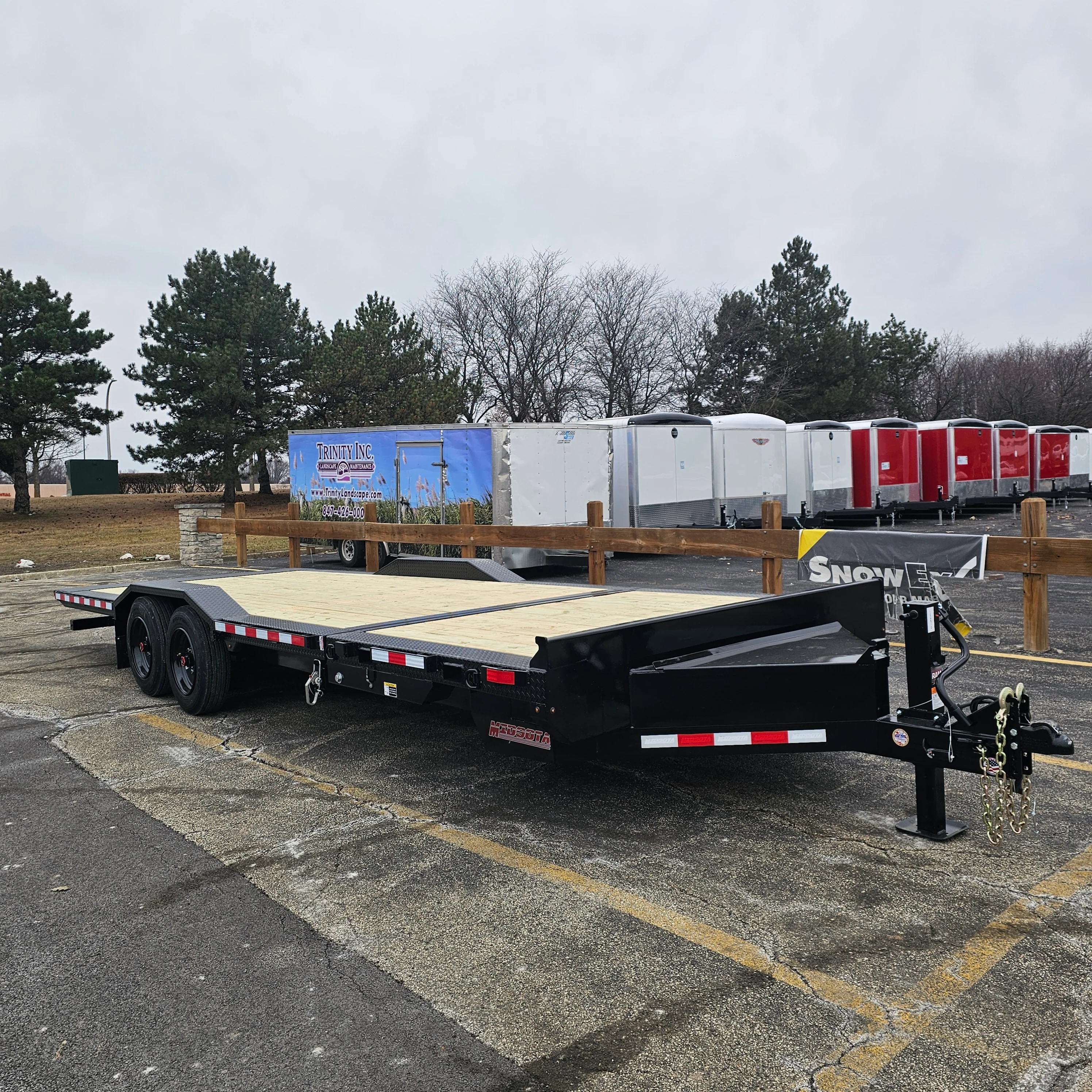 Midsota NTBWB24-BP-176 24 FT. Skid Steer Wide Body Trailer - Image 3