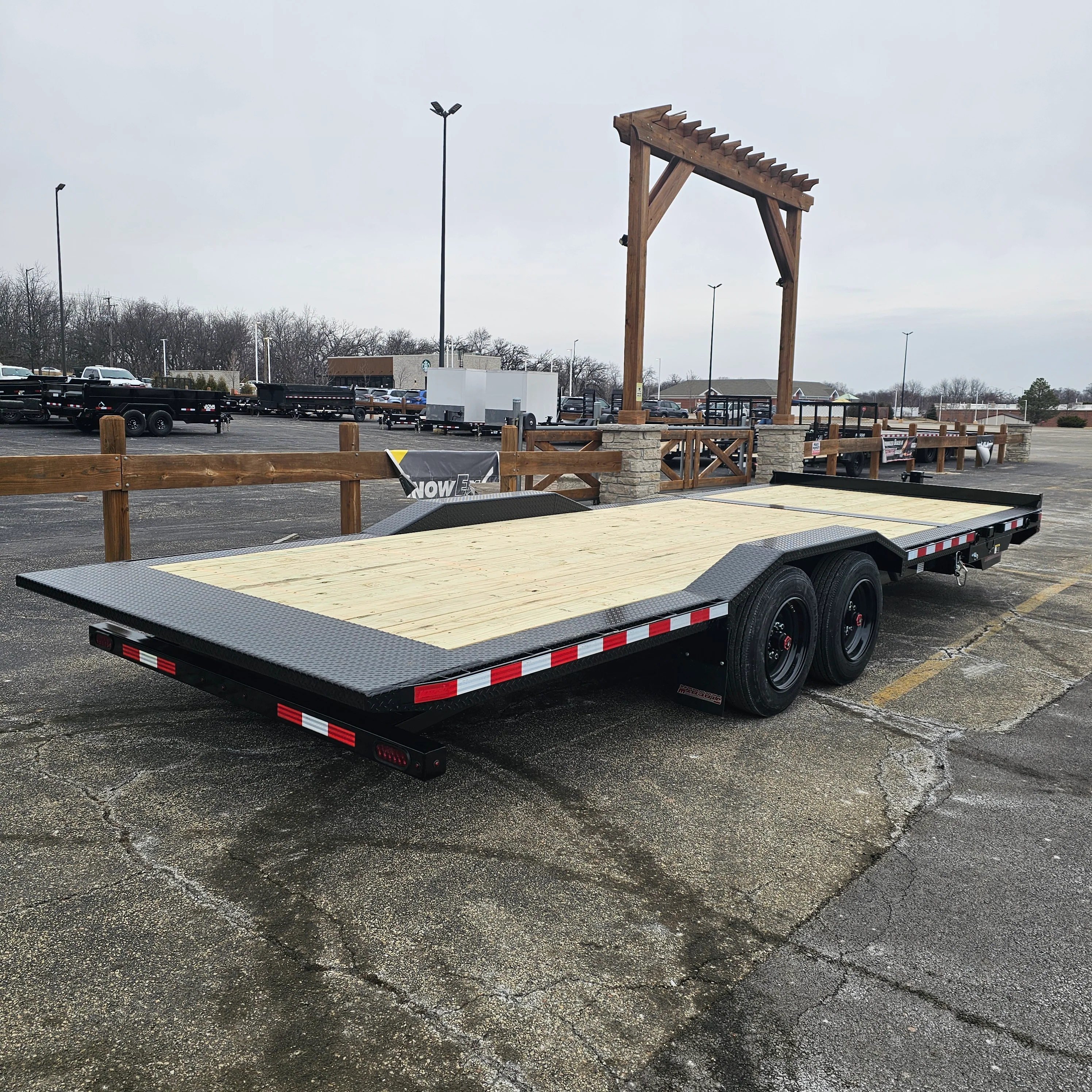 Midsota NTBWB24-BP-176 24 FT. Skid Steer Wide Body Trailer - Image 4