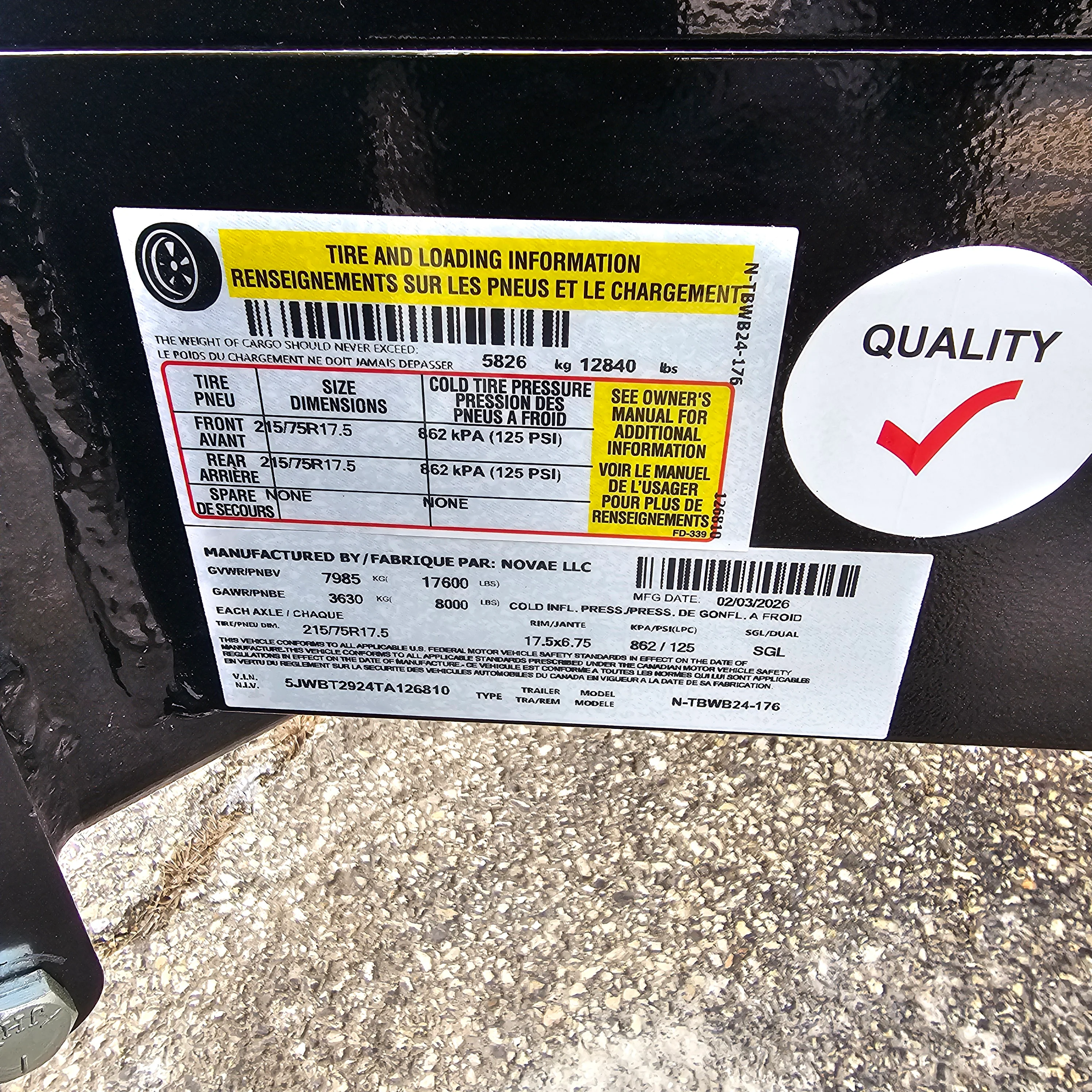 Midsota NTBWB24-BP-176 24 FT. Skid Steer Wide Body Trailer - Image 9