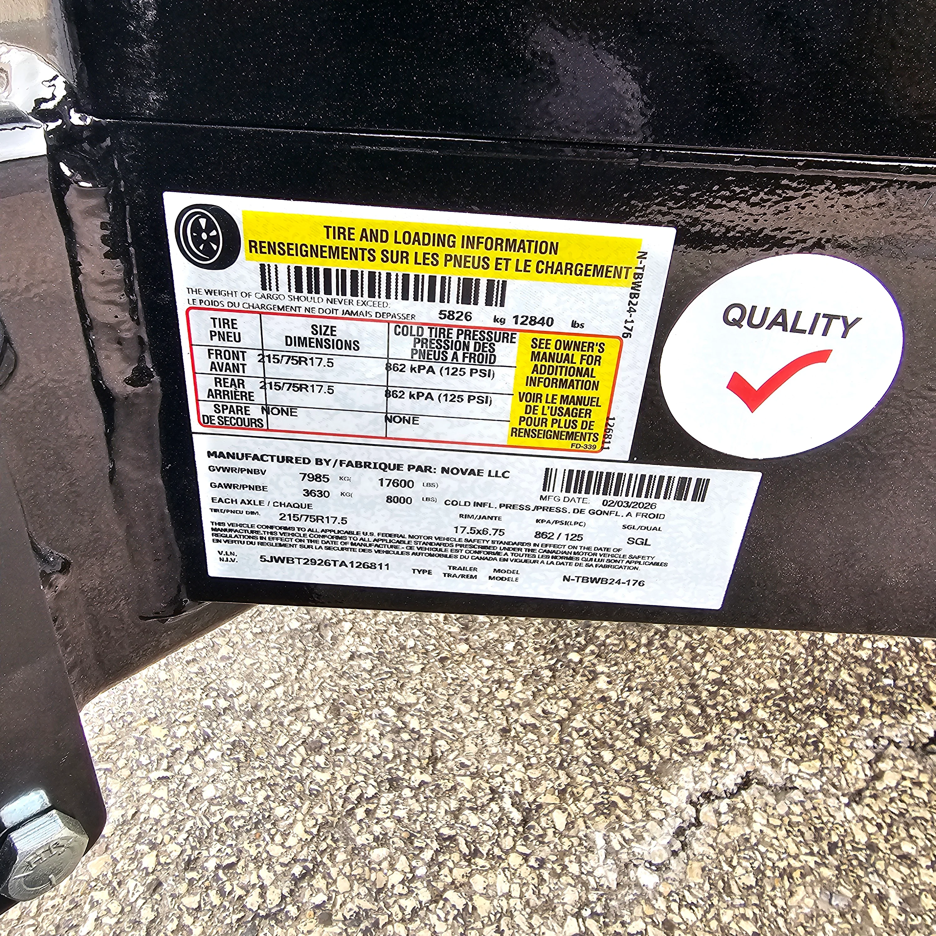 Midsota NTBWB24-BP-176 24 FT. Skid Steer Wide Body Trailer - Image 9